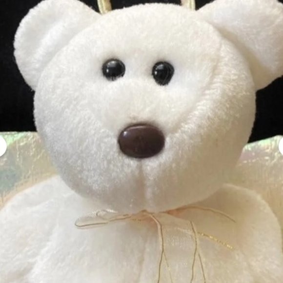 REDUCED! RETIRED Coveted Rare 1998 Halo Angel Bear Beanie Baby-Collectble! - Picture 2 of 4